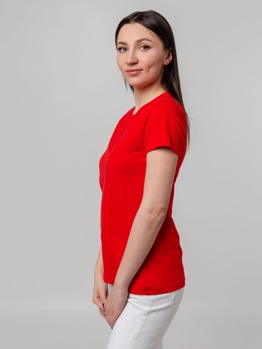 Футболка женская T-bolka Stretch Lady, красная фото 8