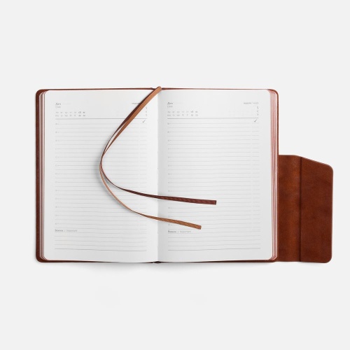 Ежедневник Leadmark, недатированный, коричневый фото 5 Ежедневник Leadmark, недатированный, коричневый фото 5