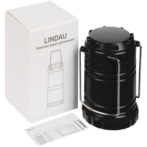 Кемпинговый фонарь Lindau, черный фото 3 Кемпинговый фонарь Lindau, черный фото 3