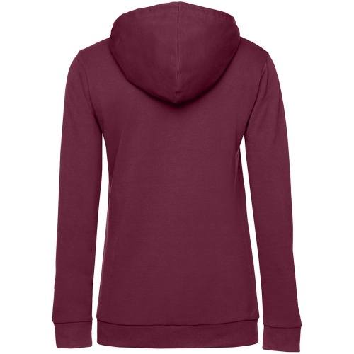 Толстовка с капюшоном женская Hoodie, бордовая фото 3