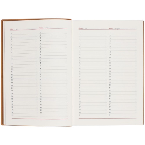 Ежедневник Martos, недатированный, коричневый фото 4 Ежедневник Martos, недатированный, коричневый фото 4