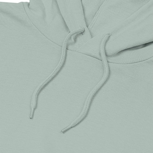 Толстовка с капюшоном унисекс Hoodie, серо-зеленая фото 4