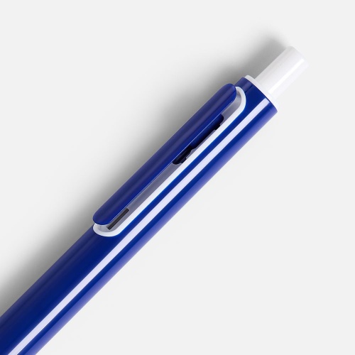 Ручка шариковая Outliner, синяя с белым фото 4
