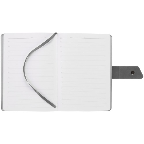 Ежедневник Boom, недатированный, черный с серым фото 5