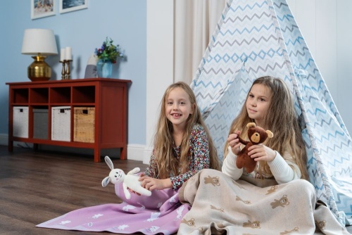 Мягкая игрушка Beastie Toys, мишка с белым шарфом фото 6