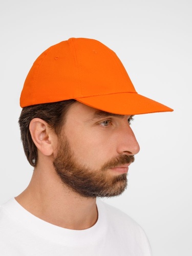 Бейсболка Apollo, оранжевая фото 3