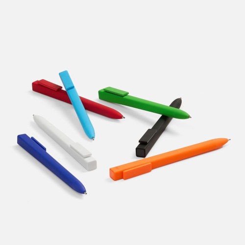 Ручка шариковая Swiper SQ Soft Touch, красная фото 6