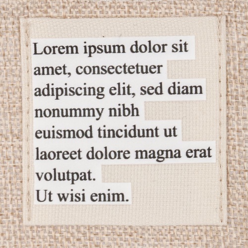 Лейбл хлопковый Doni, L, неокрашенный фото 8 Лейбл хлопковый Doni, L, неокрашенный фото 8
