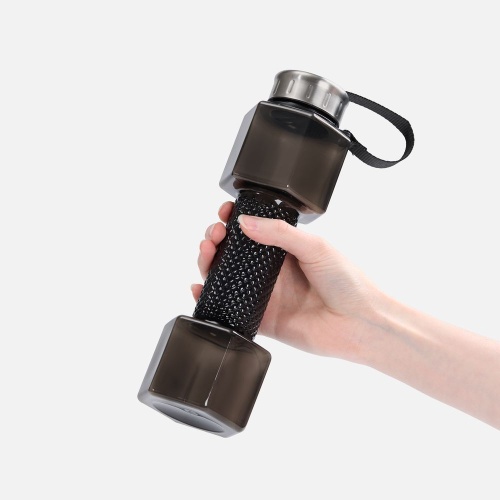 Бутылка для воды Hantelis, черная фото 5