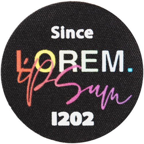 Наклейка тканевая Lunga Round, M, черная фото 3 Наклейка тканевая Lunga Round, M, черная фото 3