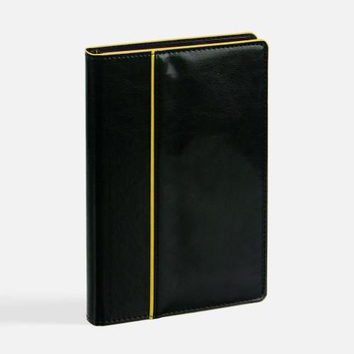 Ежедневник Alanis, недатированный, черный с желтым фото 2 Ежедневник Alanis, недатированный, черный с желтым фото 2