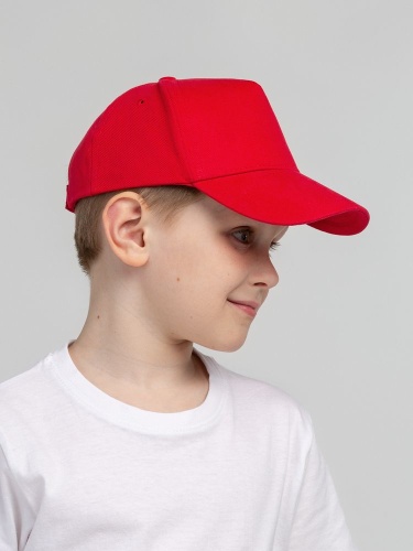 Бейсболка детская Standard Kids, красная фото 5