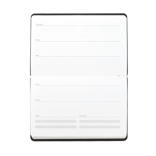 Еженедельник Weekly, недатированный, черный фото 3 Еженедельник Weekly, недатированный, черный фото 3