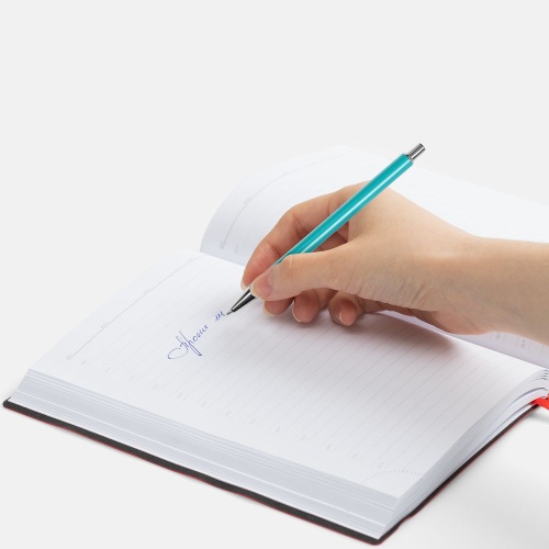 Ручка шариковая Slim Beam, бирюзовая фото 2 Ручка шариковая Slim Beam, бирюзовая фото 2