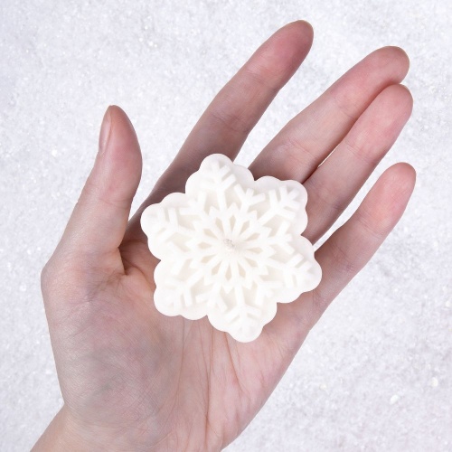 Свеча Snowlight 1, белая, 6 см фото 3