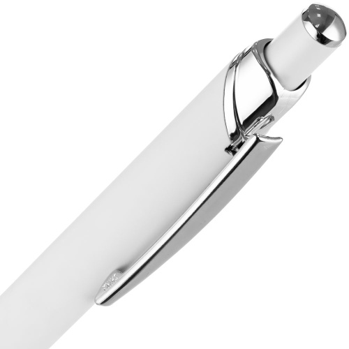 Ручка шариковая Chromos Soft Touch, белая фото 2 Ручка шариковая Chromos Soft Touch, белая фото 2