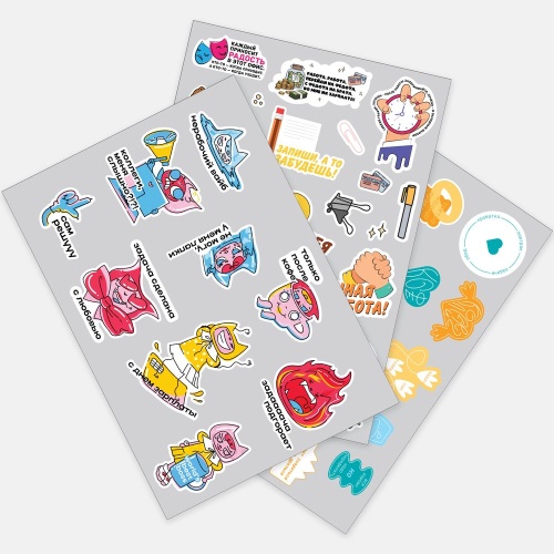 Наклейки из ПВХ Sticker Pack на заказ, L фото 2