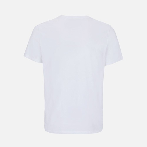 Футболка унисекс Lyam, белая (белоснежная) фото 3