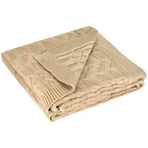 Плед Vermont, бежевый фото 2 Плед Vermont, бежевый фото 2