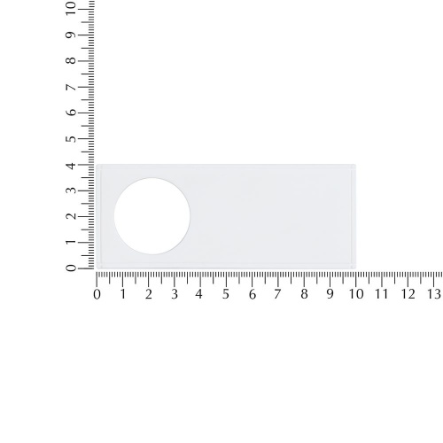 Лейбл из ПВХ с вырубкой «Круг», белый фото 2 Лейбл из ПВХ с вырубкой «Круг», белый фото 2