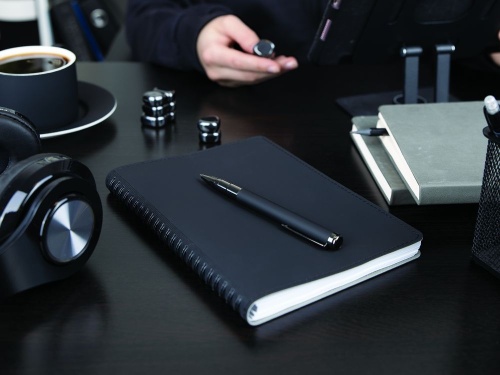 Ручка шариковая Kugel Gunmetal, белая фото 3