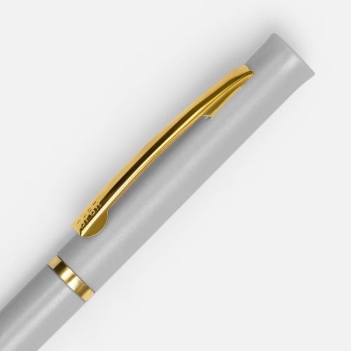 Ручка шариковая Euro Gold, серая фото 4