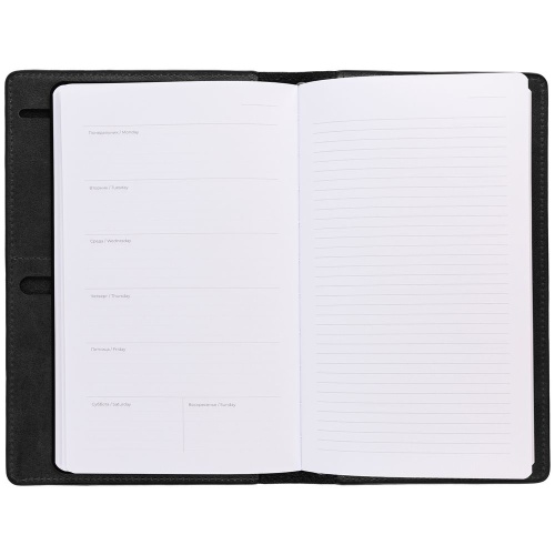 Еженедельник-портфолио Remini, недатированный, черный фото 6