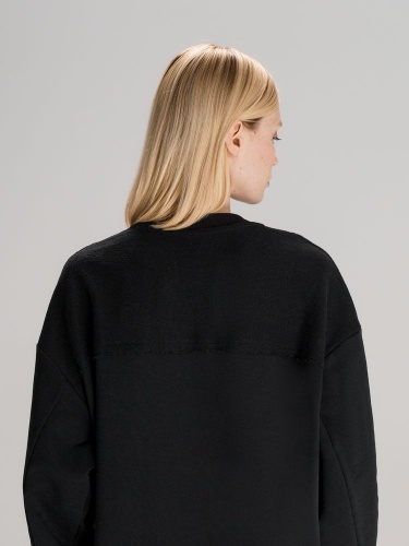 Свитшот оверсайз унисекс Vozduh, черный фото 5