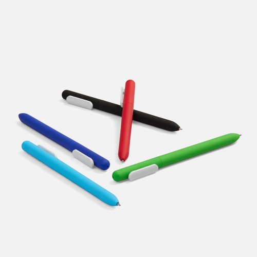 Ручка шариковая Swiper Soft Touch, зеленая с белым фото 6