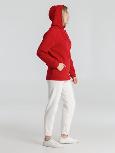 Толстовка с капюшоном унисекс Hoodie, красная фото 15