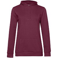 Толстовка с капюшоном женская Hoodie, бордовая