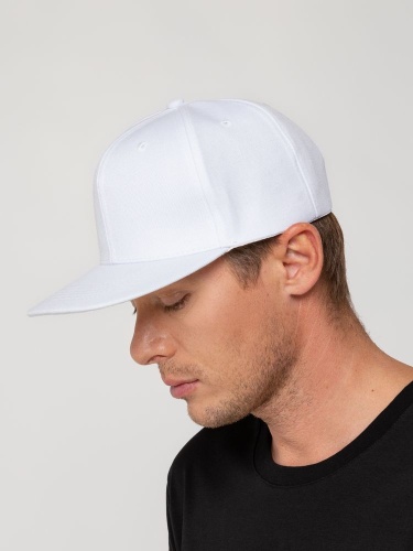 Бейсболка Snapback с прямым козырьком, белая фото 8