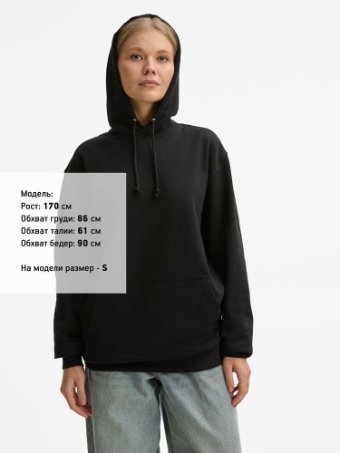 Худи унисекс Condor, темно-серое (графит) фото 4 Худи унисекс Condor, темно-серое (графит) фото 4