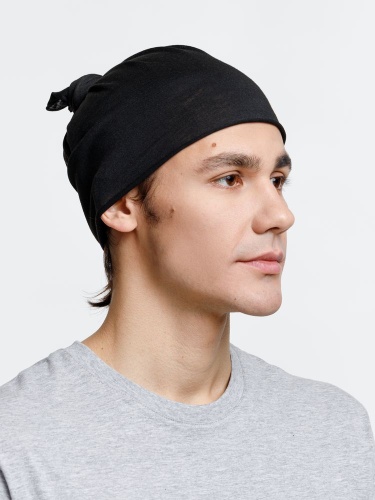 Многофункциональная бандана Dekko, черная фото 3 Многофункциональная бандана Dekko, черная фото 3