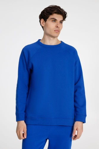 Свитшот унисекс S1, синий фото 2