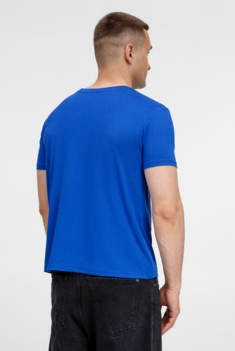 Футболка унисекс Senti, ярко-синяя фото 4