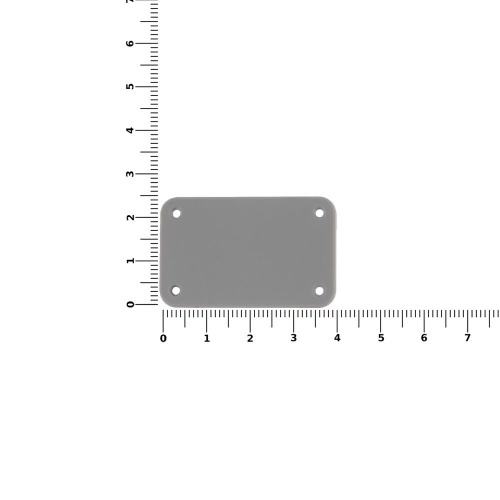 Лейбл из ПВХ Kreta, S, серый фото 2 Лейбл из ПВХ Kreta, S, серый фото 2