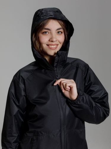 Куртка унисекс Nordvind WR, черная фото 4 Куртка унисекс Nordvind WR, черная фото 4