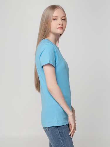Футболка женская T-bolka Lady, голубая фото 7