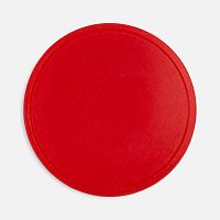 Лейбл из ПВХ Dzeta Round, L, красный