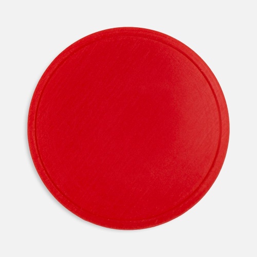Лейбл из ПВХ Dzeta Round, L, красный