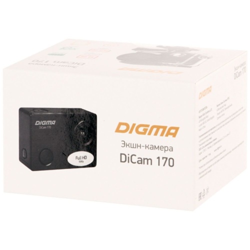 Экшн-камера Digma DiCam 170, черная фото 9 Экшн-камера Digma DiCam 170, черная фото 9
