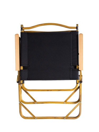 Стул MW02 складной, черный, светлое дерево фото 2