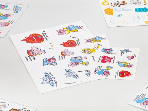 Наклейки из ПВХ Sticker Pack на заказ, L фото 3