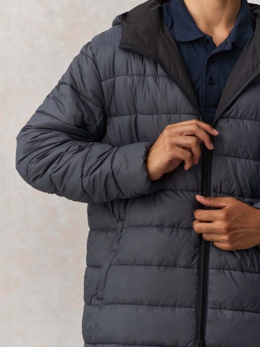 Куртка-парка унисекс Reverse, темно-синяя фото 14