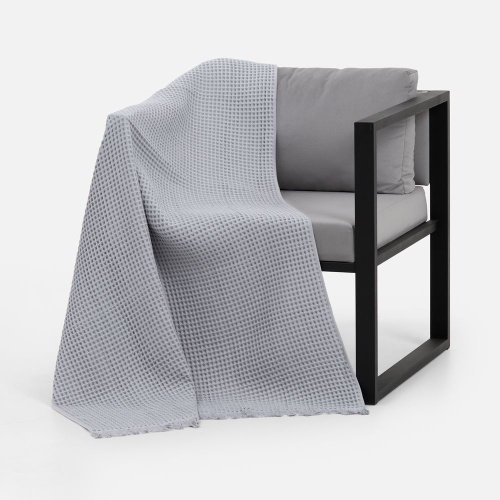 Плед вафельный Elenglect, светло-серый фото 5 Плед вафельный Elenglect, светло-серый фото 5