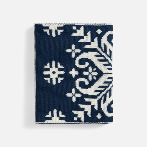 Шарф Wintertude M, синий с белым фото 3 Шарф Wintertude M, синий с белым фото 3