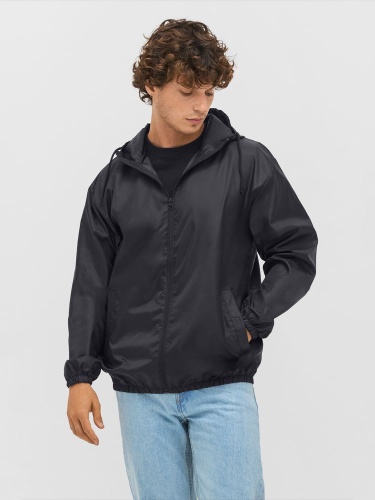 Ветровка унисекс Shield, черная фото 5