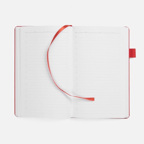 Ежедневник White Shall, недатированный, бело-красный фото 3 Ежедневник White Shall, недатированный, бело-красный фото 3