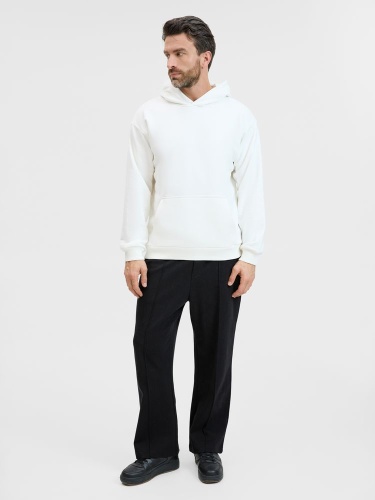 Худи унисекс оверсайз Songo, молочно-белое фото 4